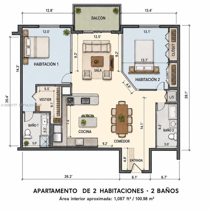Example floor plan