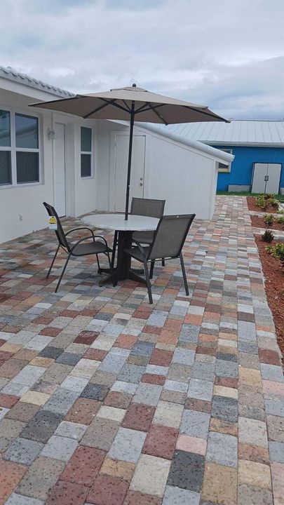 Each Unit Has a private Patio