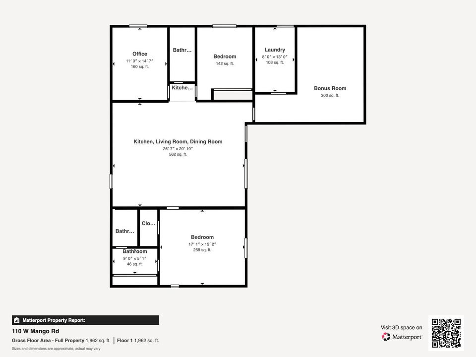 floorplan110 W Mango Rd - Floor 1