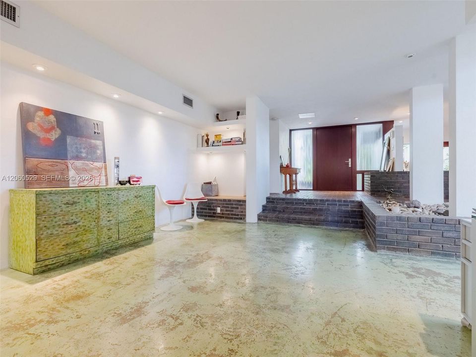 Family room adjacent to the living room area
