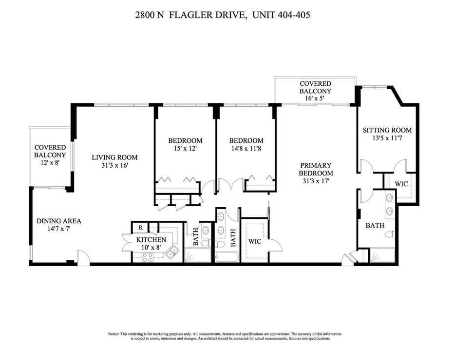 2800 N FLAGLER DRIVE UNIT 404-405