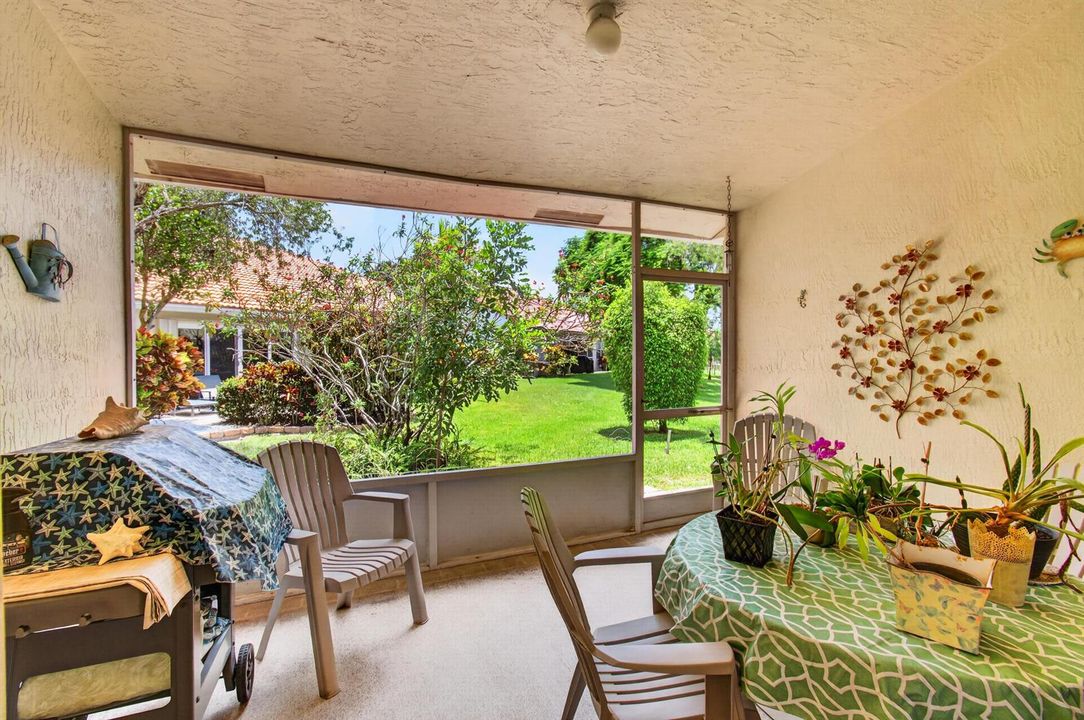 Roofed & Screened Patio