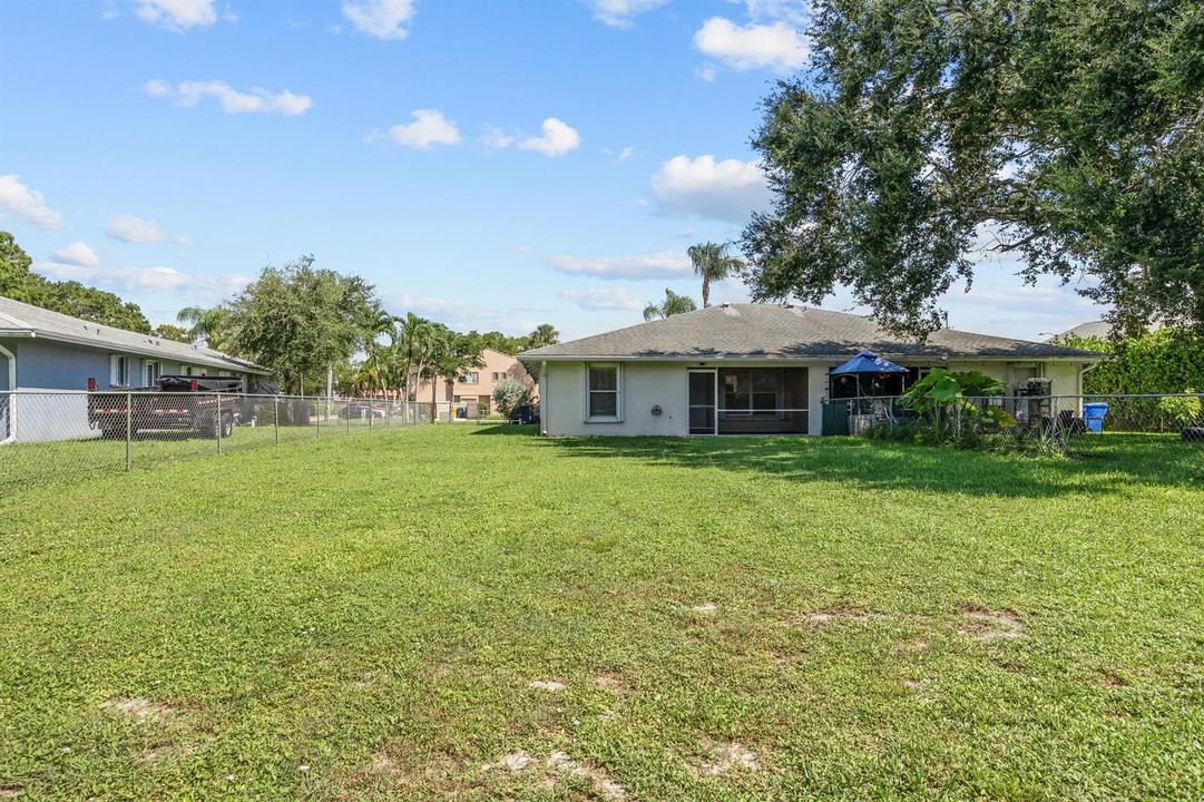 Large Fenced in Backyard