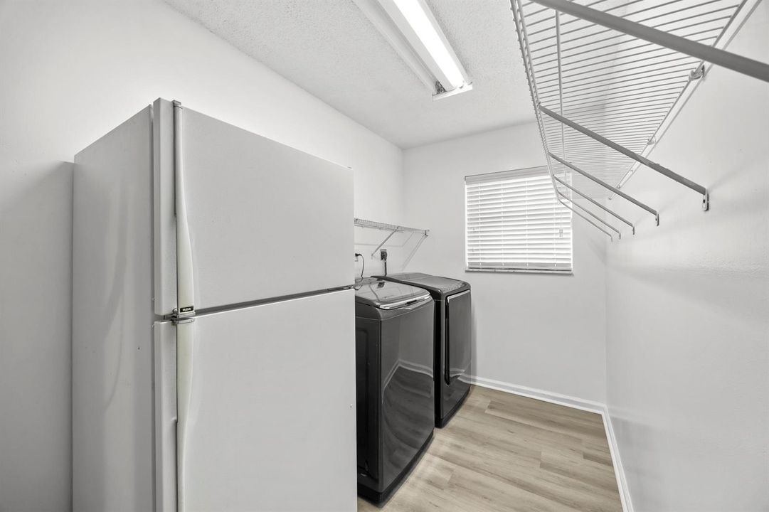 Laundry Room with Additional Fridge