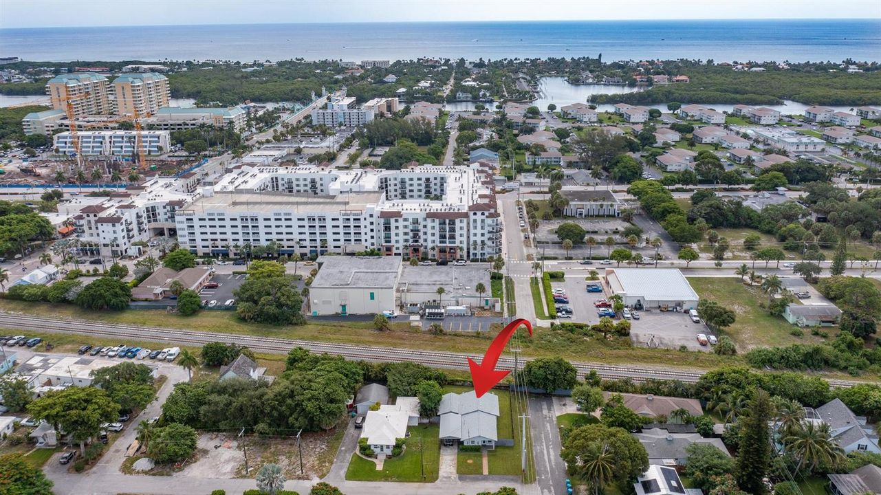 Aerial to the East