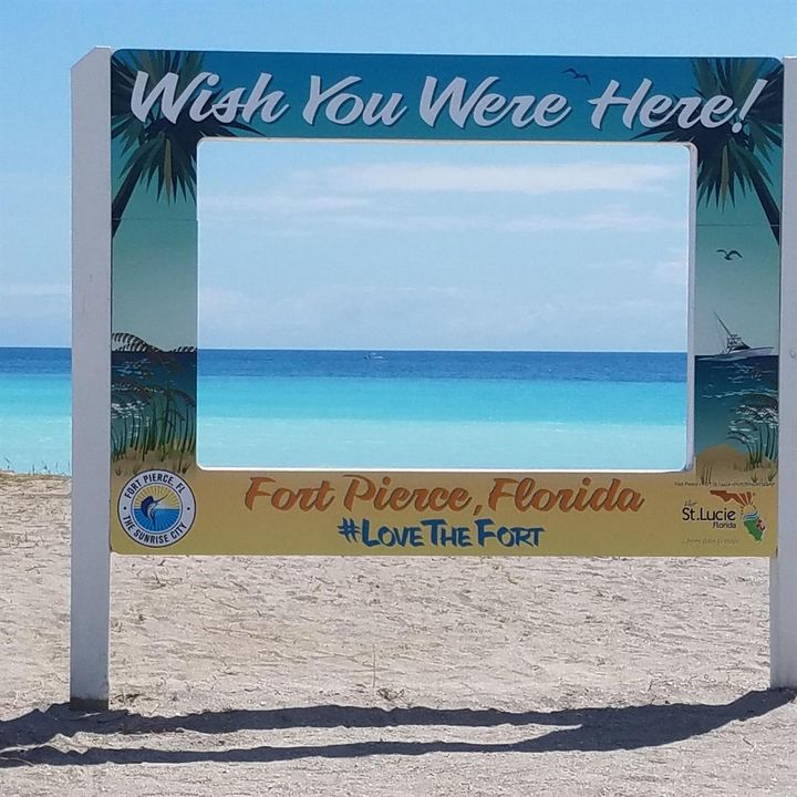Fort Pierce jetty sign