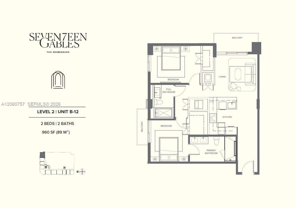 En Venta: $935,900 (2 camas, 2 baños, 960 Pies cuadrados)