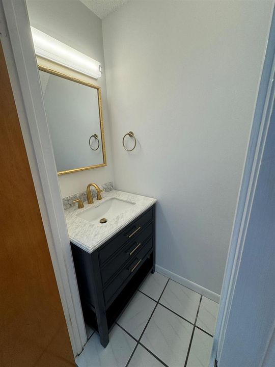 Downstairs half bath.