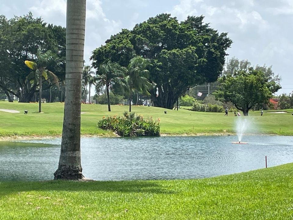 THE WHOLE PGA GOLF FROM THE PATIO