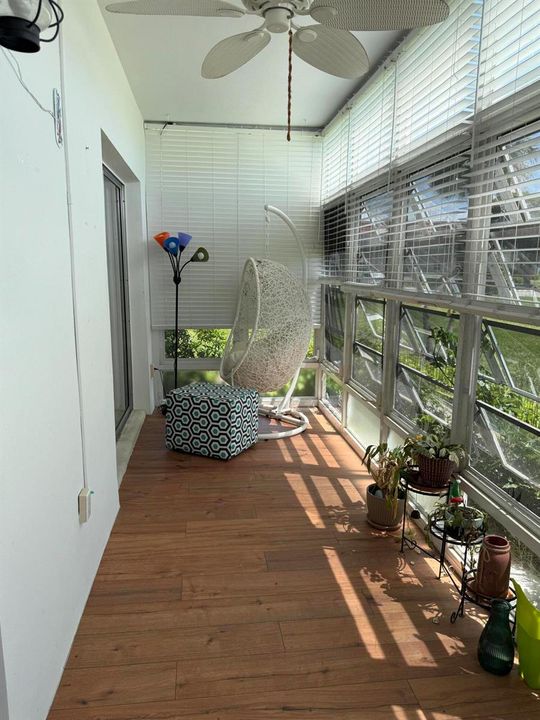 Lanai from the second bedroom