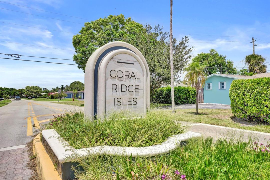 60 Coral Ridge Isles Sign