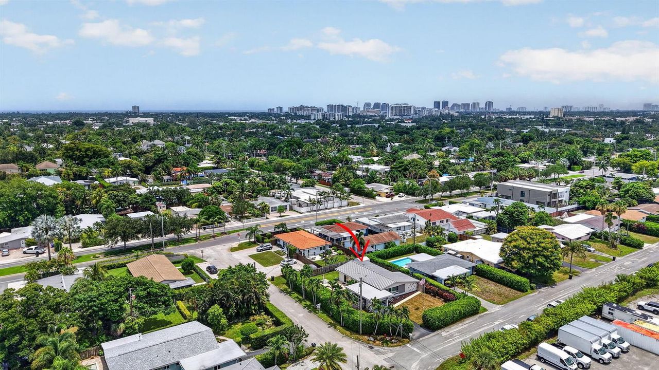 Looking South East