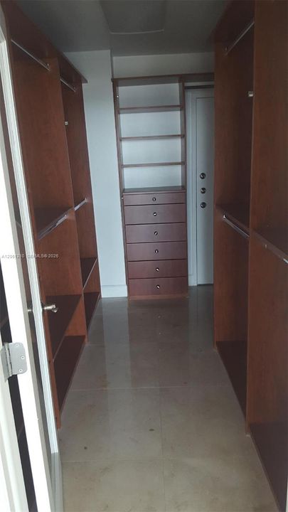 Master Closet with abundant built in features