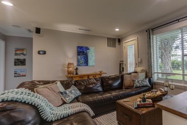 Living room close up 1133 7th St Lake Pa