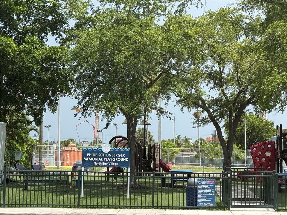 Across the street from the North Bay Village Community Center and children’s playground.