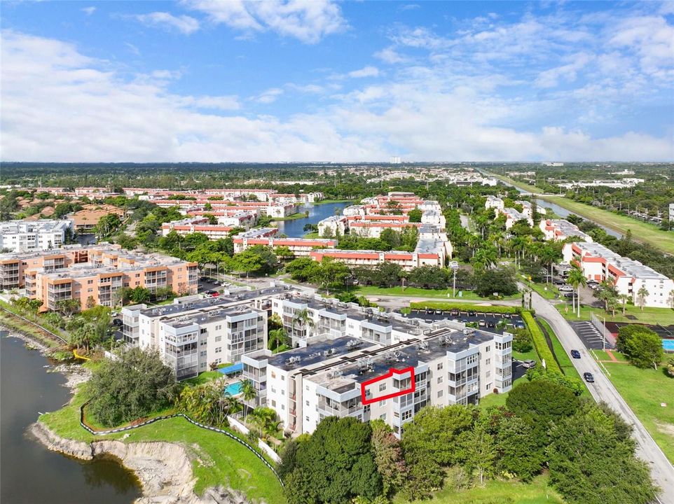 Aerial View of Building