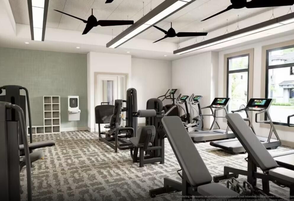 Fitness Center Rendering
