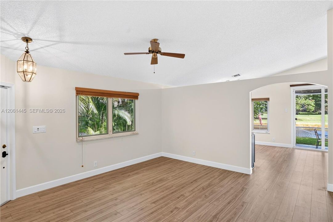Water views from living room, kitchen, patio and Primary bedrooms.