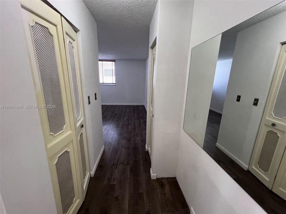 Walk-in closet and linen closet