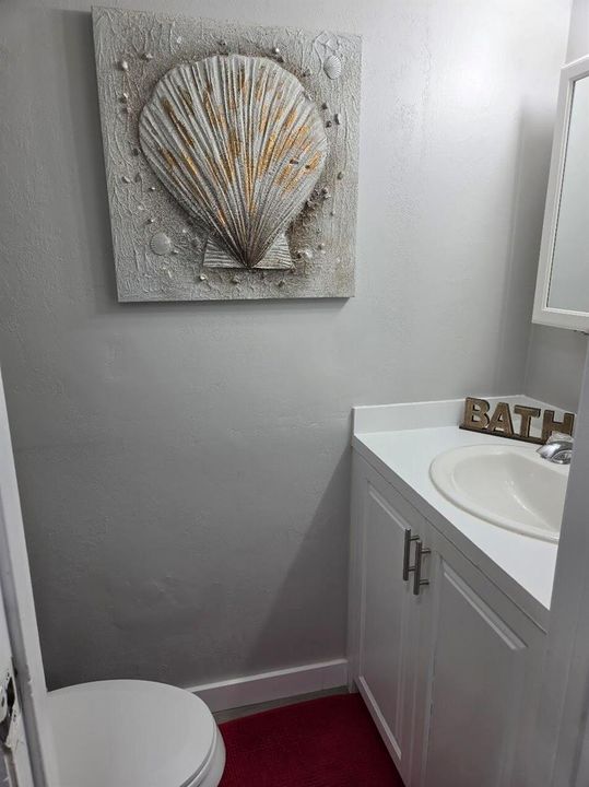Downstairs half bath