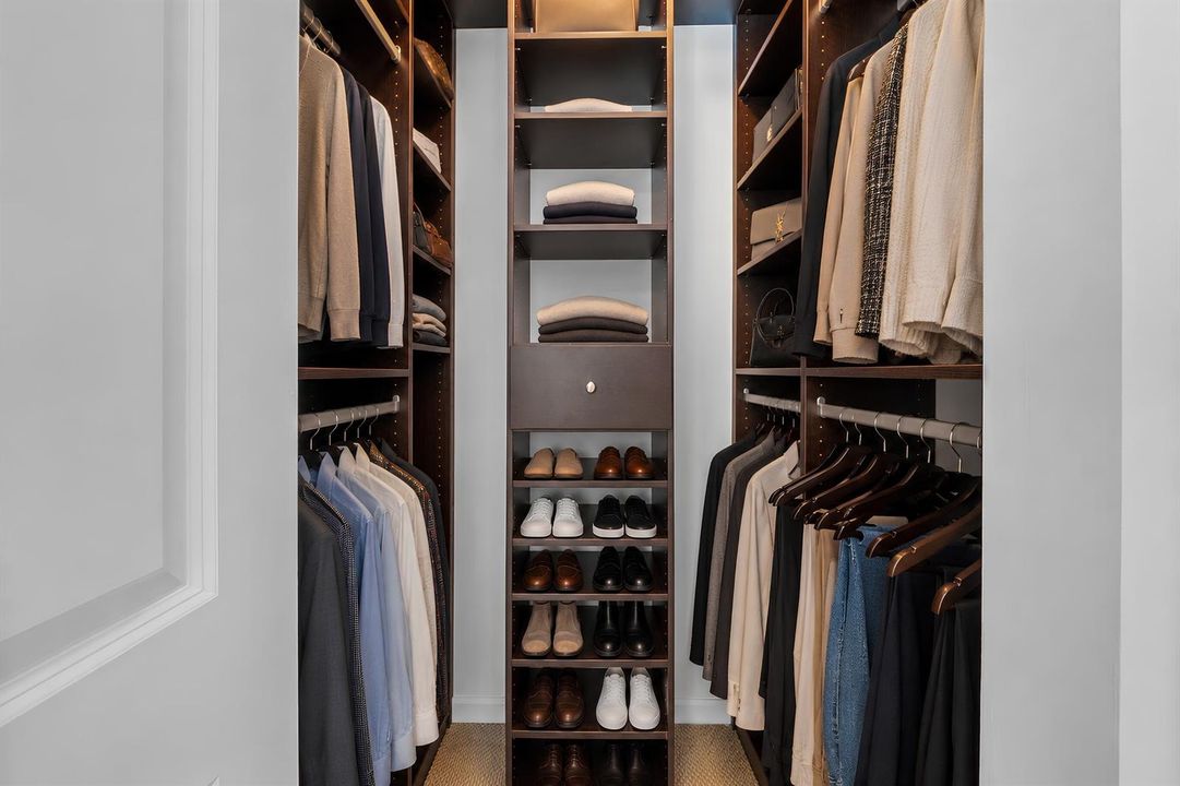 Custom-Fitted Walk-In Closet