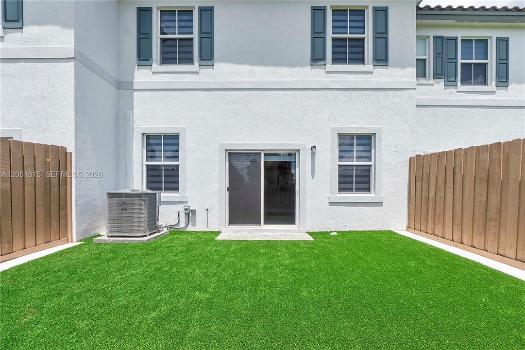 Backyard with Artificial Grass