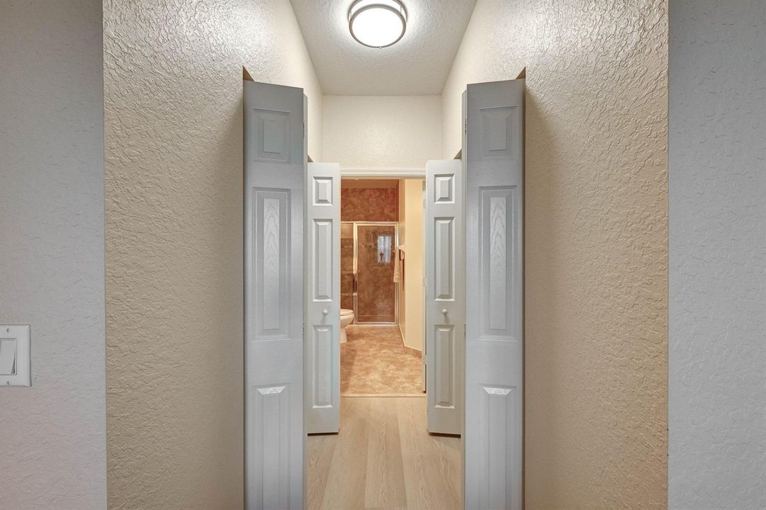 Primary closet area