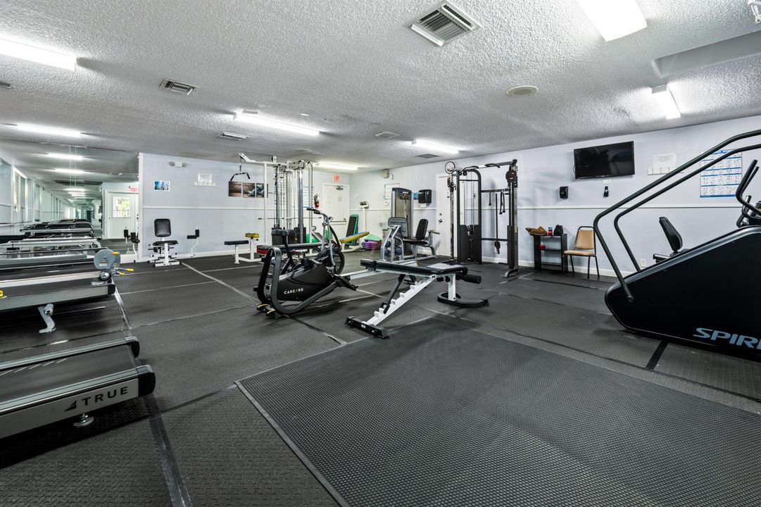 Clubhouse A fitness room