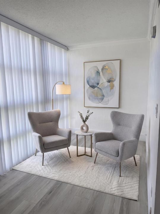 Living room area - virtual staging