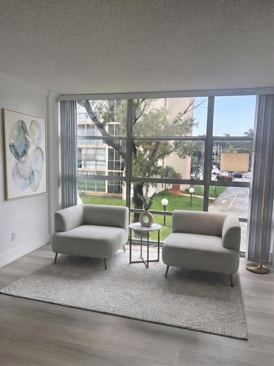 Living room area - virtual staging