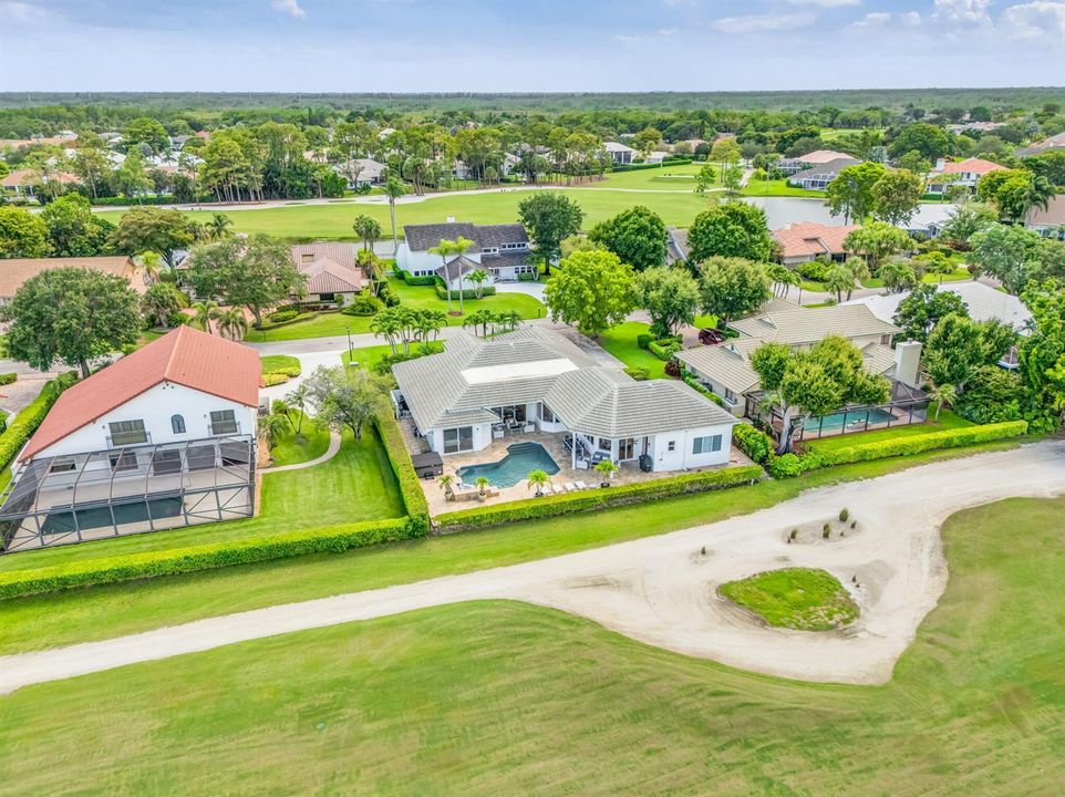 AERIAL FROM GOLF COURSE