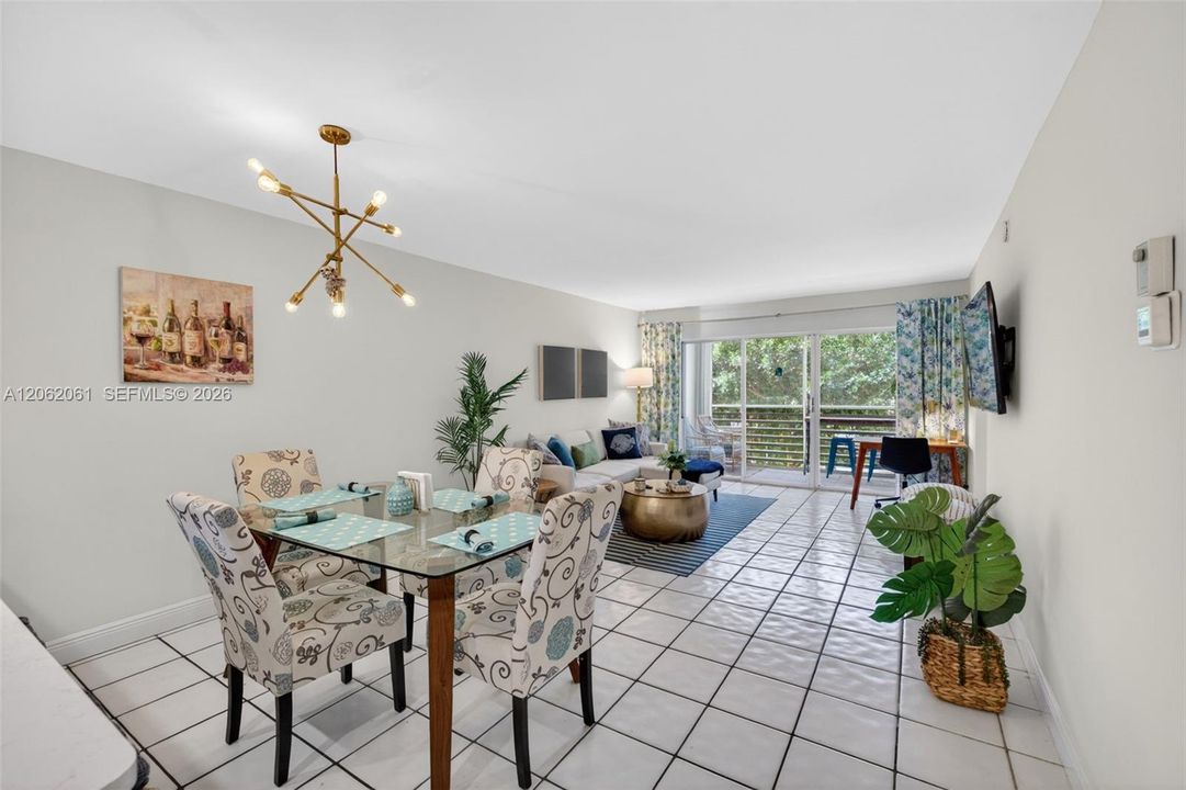 Dining area open to livingroom.