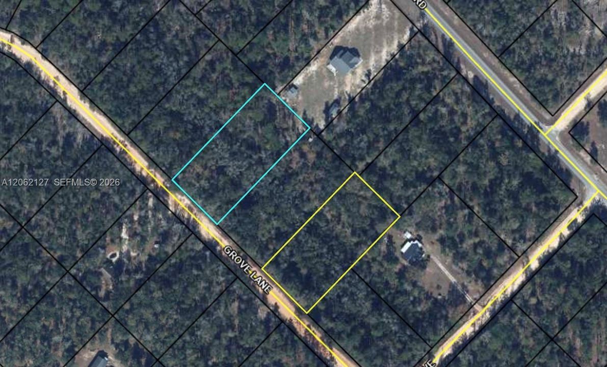 Lot 12 (Blue) Lot 14 (Yellow)