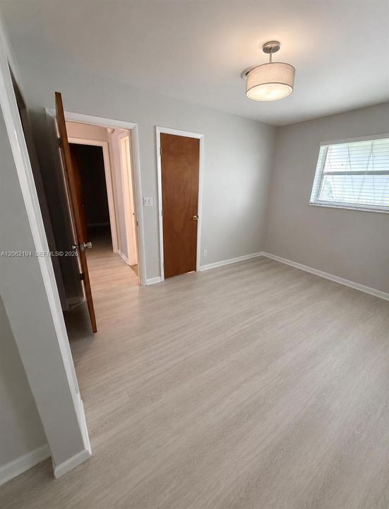 Rendering: New vinyl flooring and lighting in bedrooms