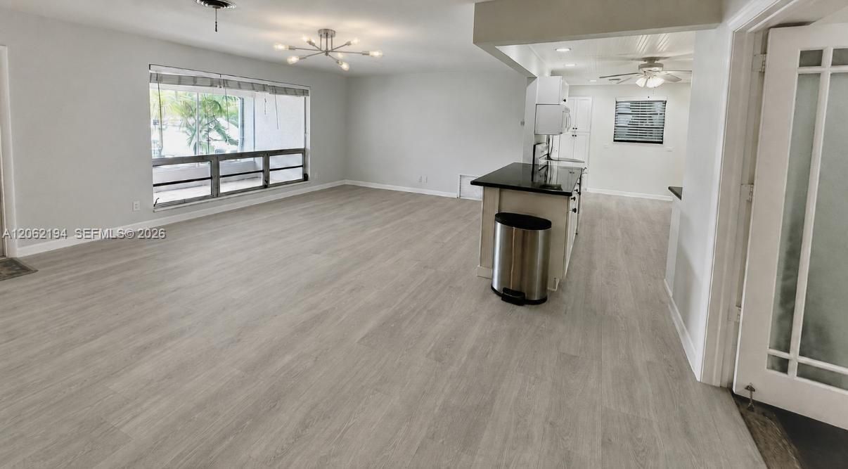 Rendering: New vinyl flooring and lighting in common areas