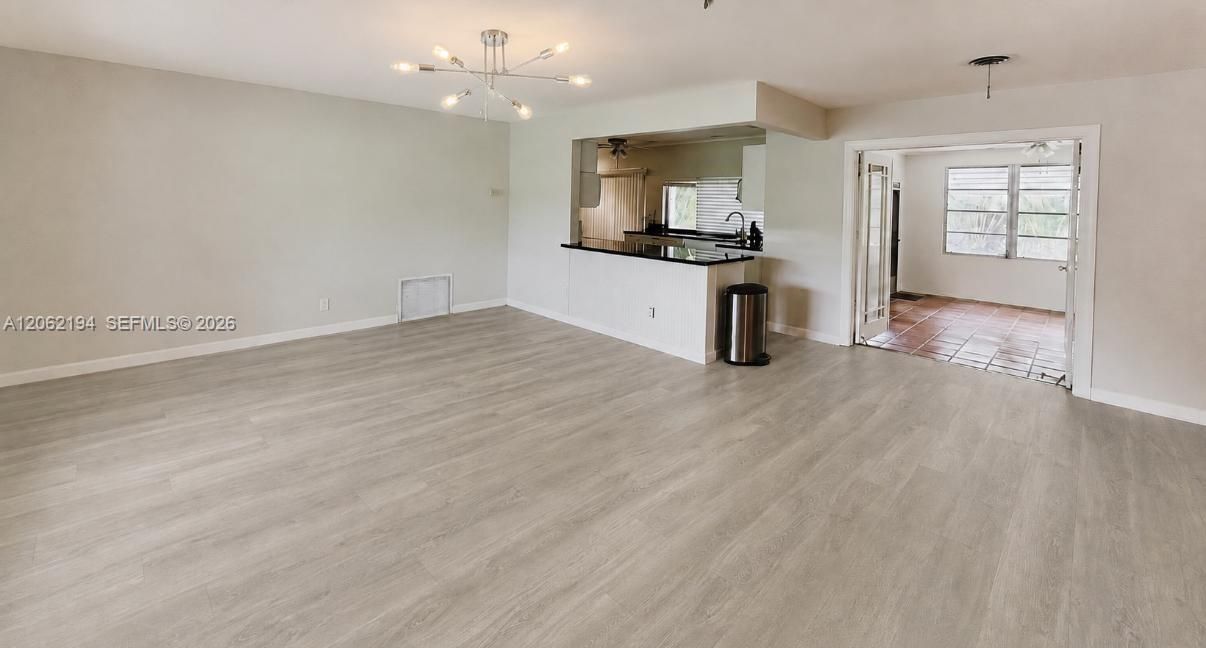 Rendering: New vinyl flooring and lighting in common areas