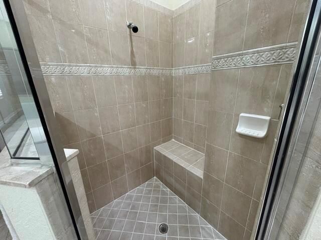Master shower