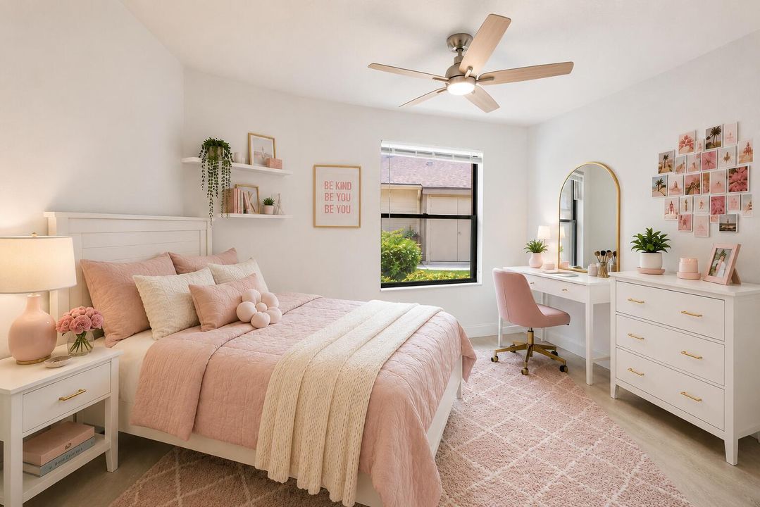 Virtually Staged Bedroom