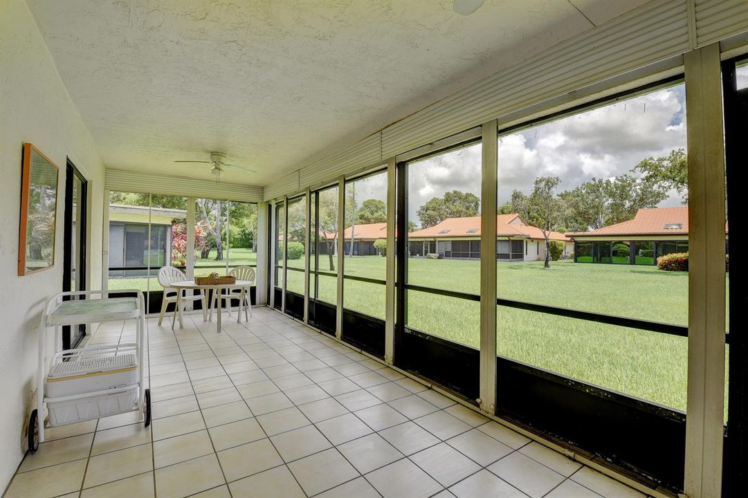 Spacious private screened patio
