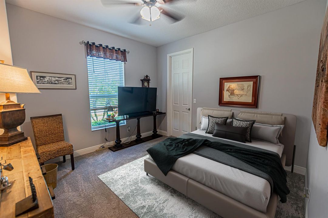 virtually staged - bedroom