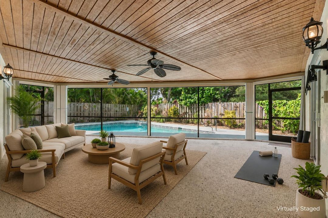 Virtually Staged Covered Patio