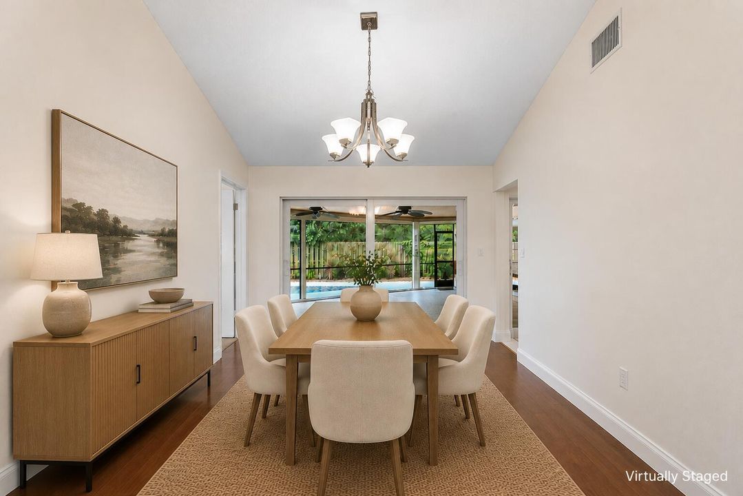 Virtually Staged Dining Room
