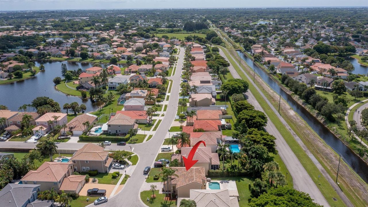 Aerial looking East