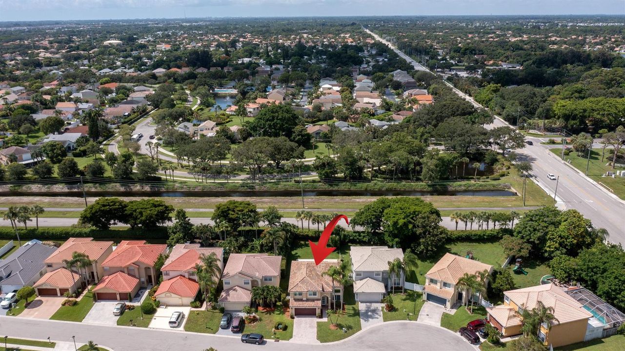 Aerial looking South