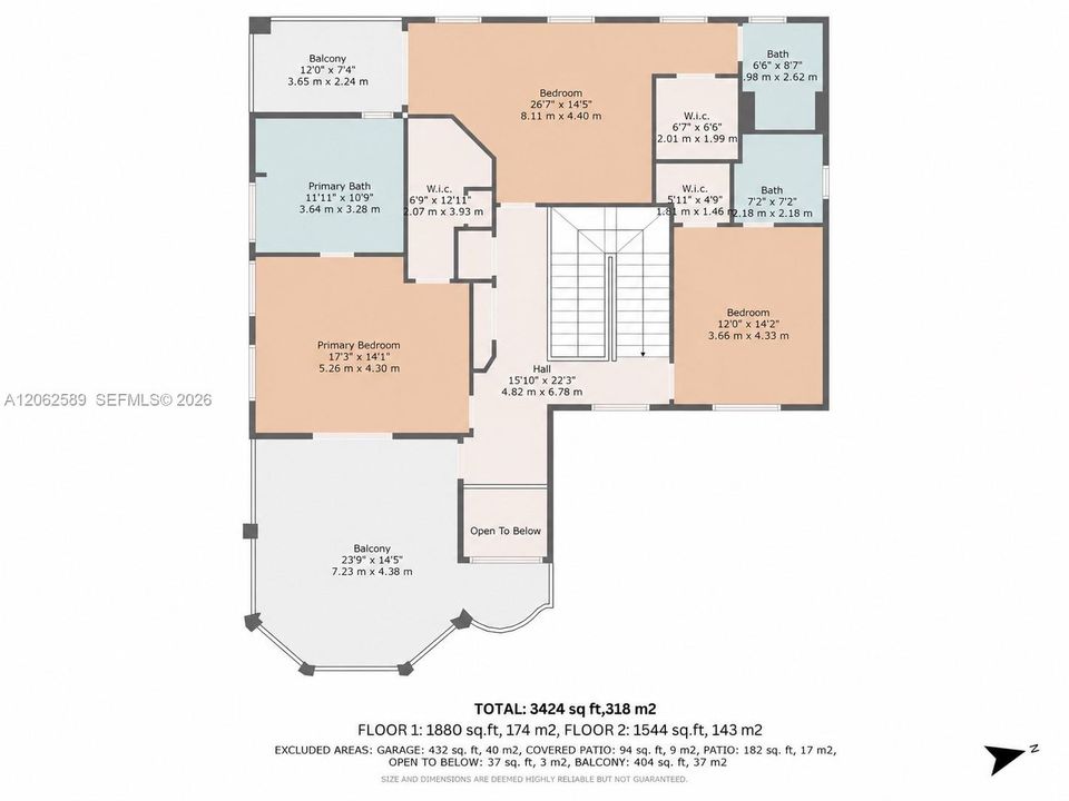 En Venta: $2,995,000 (4 camas, 4 baños, 3424 Pies cuadrados)