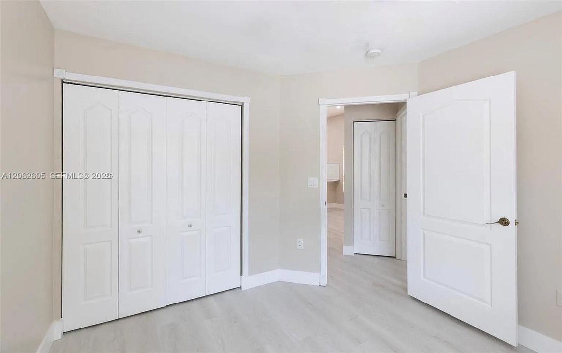 Bedroom #1 (closet view and door way view)
