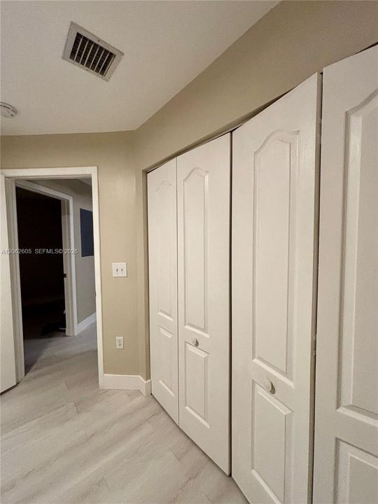 Bedroom #2 (closet view and door way view)