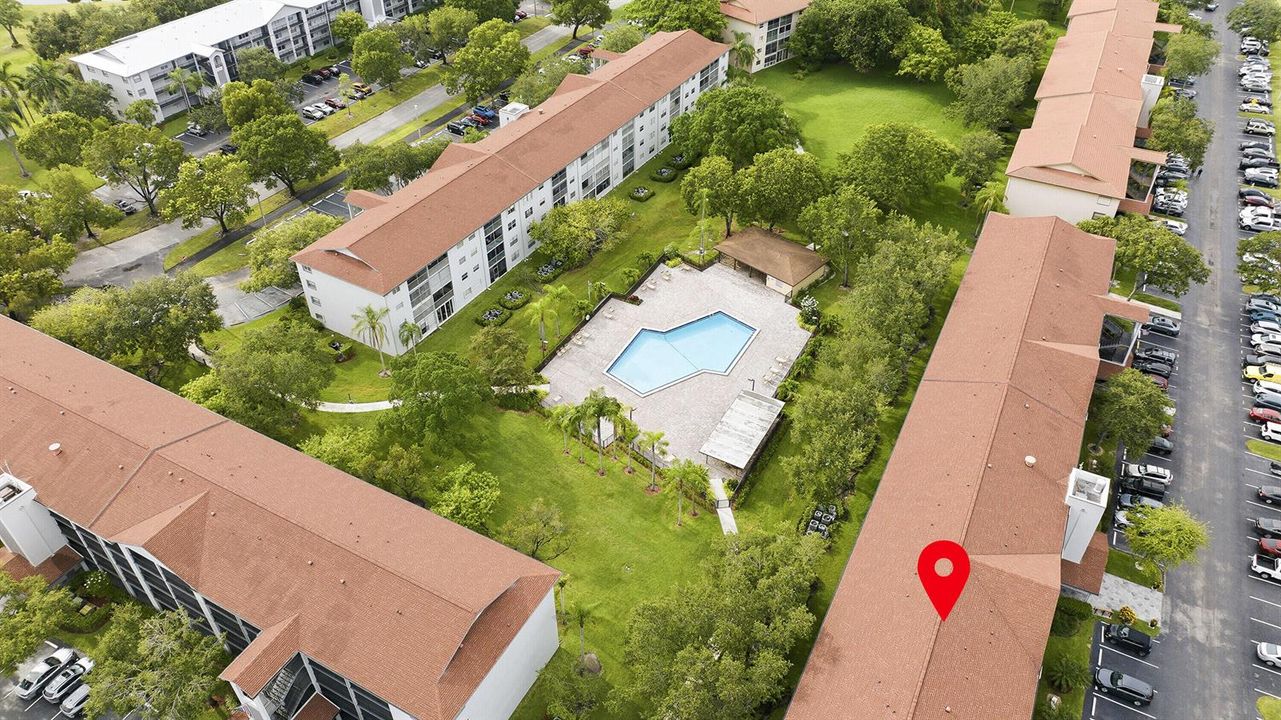 Aerial View of Building