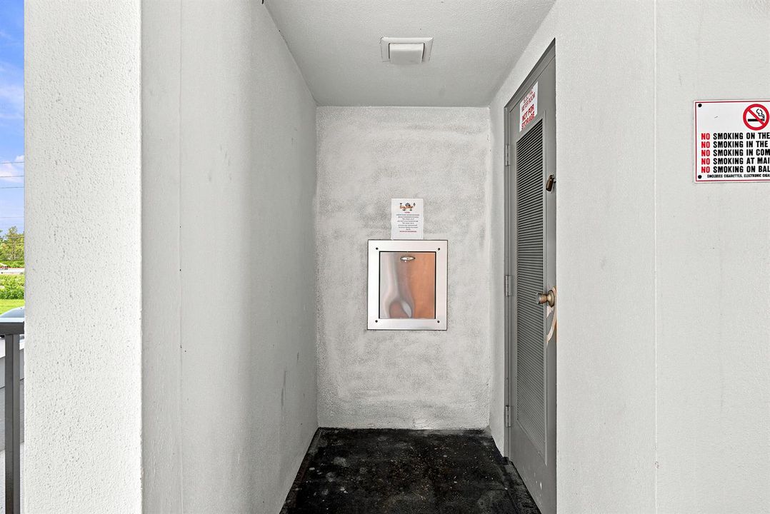 Trash Chute Across From Elevator