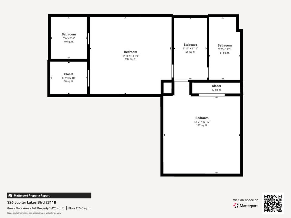 floor plan 326 Jupiter Lakes Blvd 2311B
